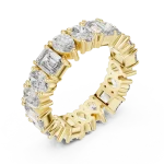 Infinite Radiance Emerald Pear and Oval Multi-Shape Band