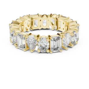Infinite Radiance Emerald Pear and Oval Multi-Shape Band - Image 2