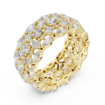 Luminary Marquise and Princess Geometric Statement Band