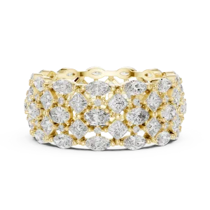 Luminary Marquise and Princess Geometric Statement Band - Image 4