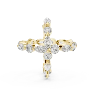 Ethereal Marquise and Round Alternating Symmetry Eternity Band - Image 4