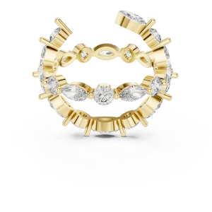 Ethereal Marquise and Round Alternating Symmetry Eternity Band - Image 2