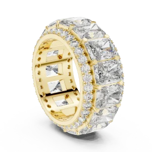 Ethereal Radiant and Round Diamond Architectural Eternity Band - Image 3