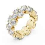 Infinite Radiance Round Cut Double Row Eternity Band