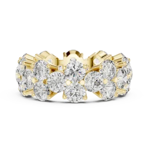 Infinite Radiance Round Cut Double Row Eternity Band - Image 4