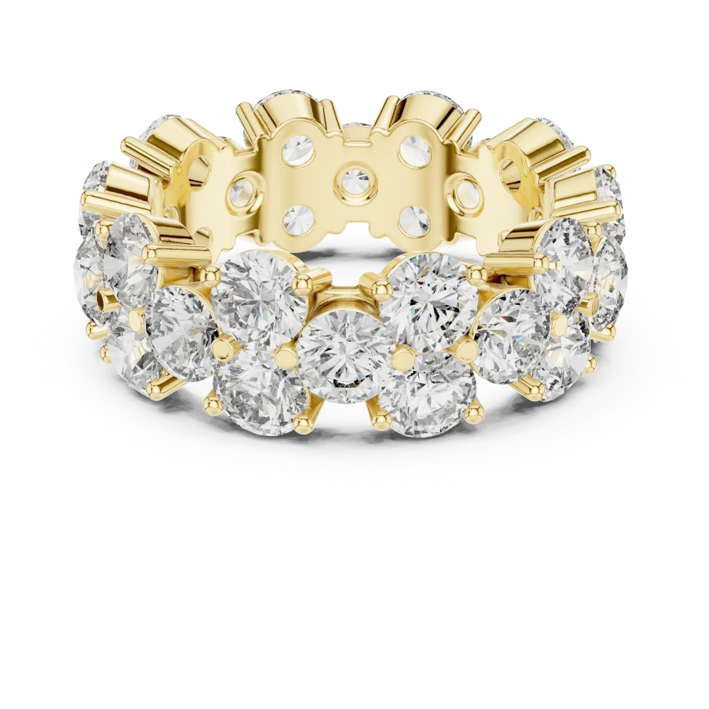 Infinite Radiance Round Cut Double Row Eternity Band - Image 2