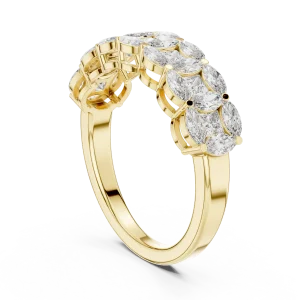 Symmetry Marquise and Princess Cut Statement Band - Image 3