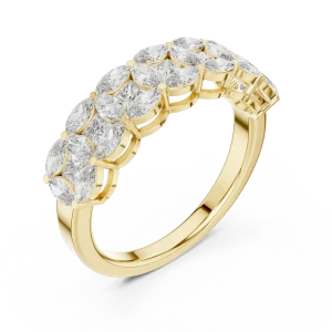 Symmetry Marquise and Princess Cut Statement Band