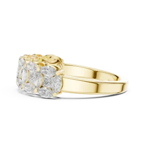 Symmetry Marquise and Princess Cut Statement Band - Image 4