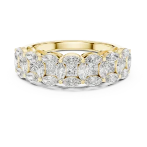 Symmetry Marquise and Princess Cut Statement Band - Image 2