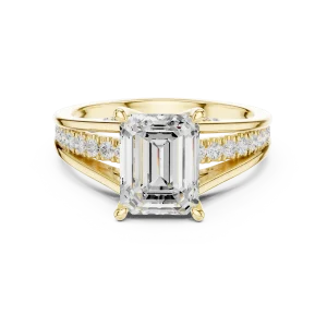 Ethereal Emerald Cut Solitaire Engagement Ring - Image 2