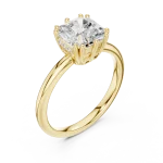 Radiant Ethereal Solitaire Radiant Cut Engagement Ring