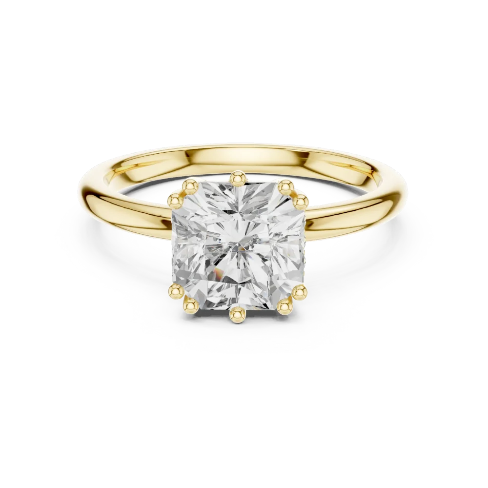 Radiant Ethereal Solitaire Radiant Cut Engagement Ring - Image 2