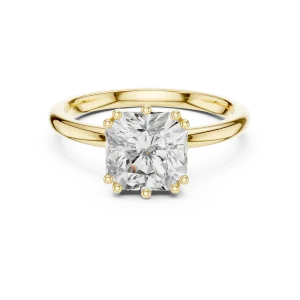 Ethereal Radiant Cut Solitaire Architectural Statement Ring - Image 2
