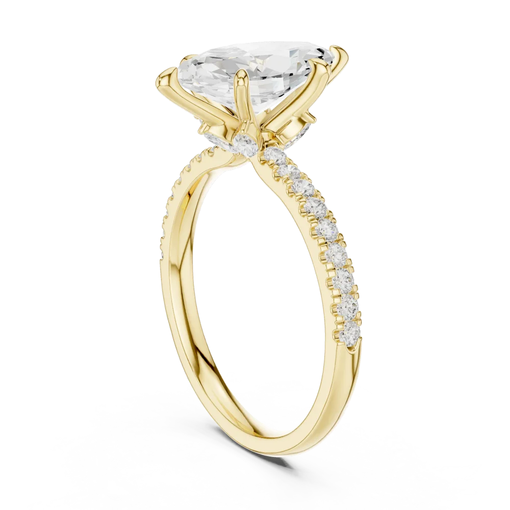 Ethereal Marquise Solitaire Engagement Ring - Image 3