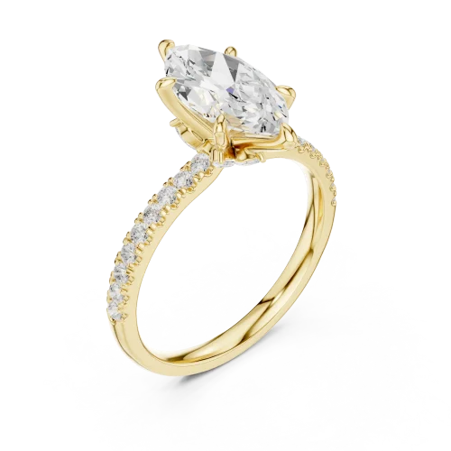 Ethereal Marquise Solitaire Engagement Ring