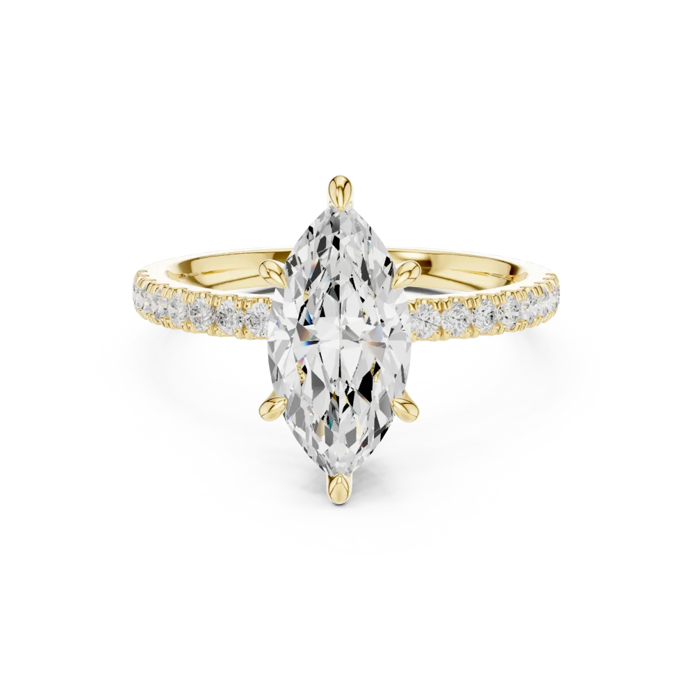 Ethereal Marquise Solitaire Engagement Ring - Image 2