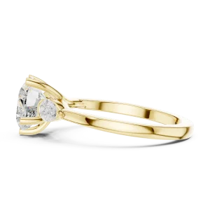 Ethereal Heart Solitaire Trilogy Diamond Ring - Image 4