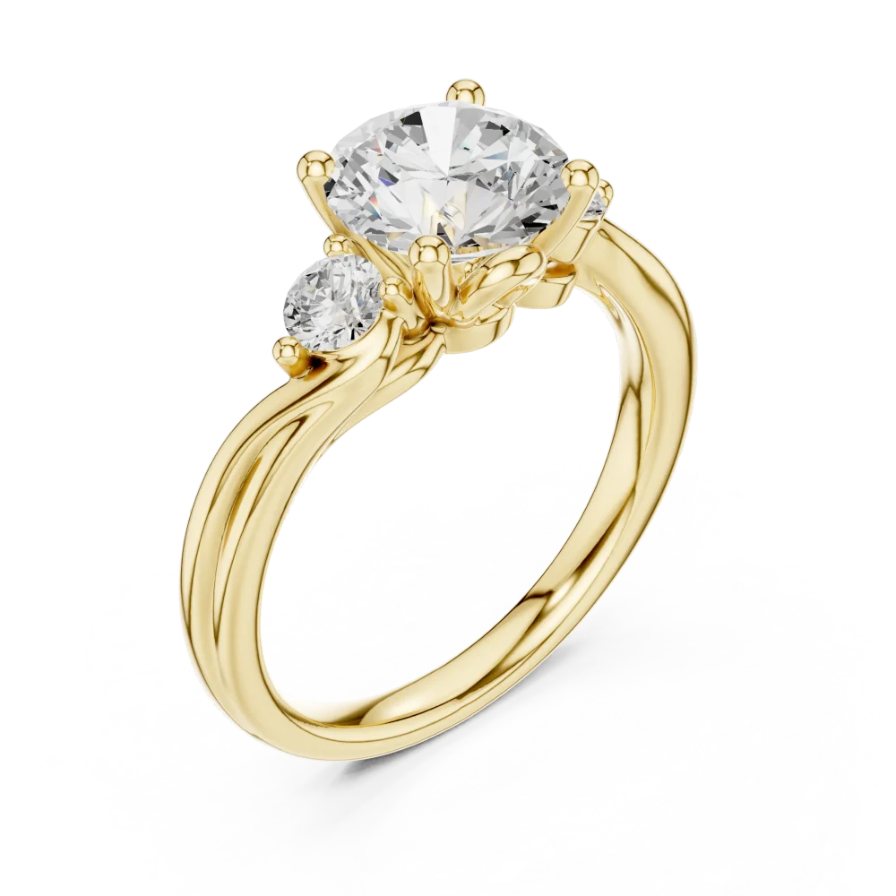 Discover the radiant beauty of our Round Solitaire ring. Featuring premium DIAMEUR lab-grown diamonds, this design is the perfect choice for elegance. Shop now.