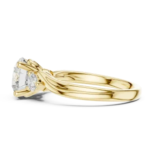 Ethereal Round Brilliant Three-Stone Solitaire Ring - Image 4