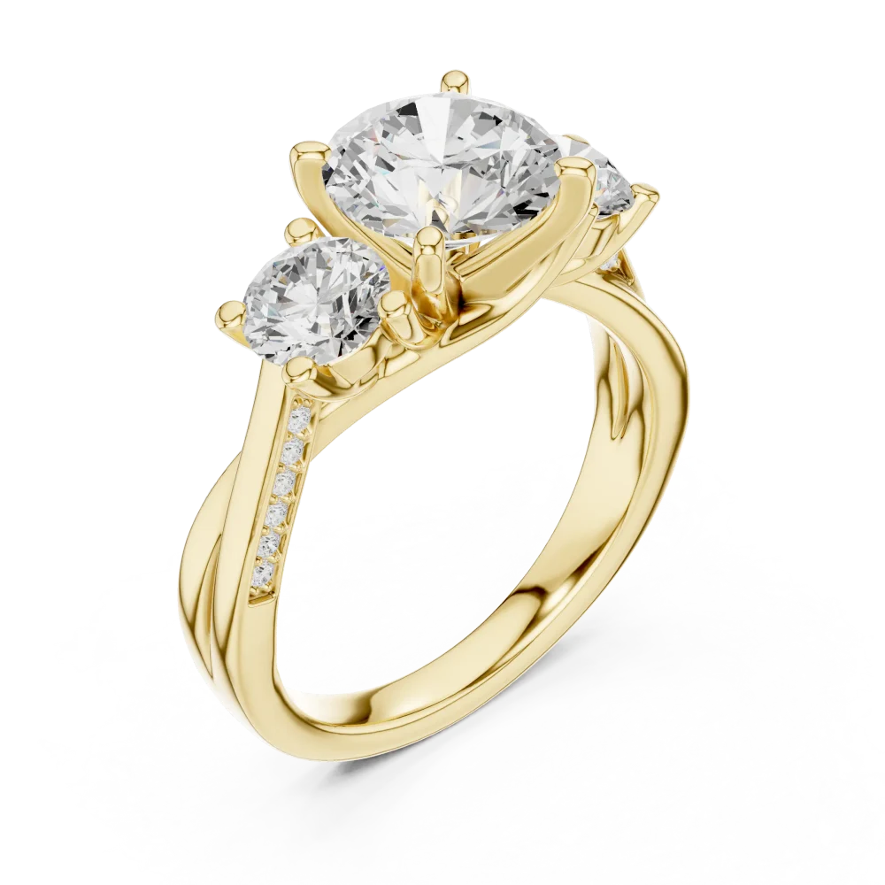 Experience true elegance with this Ethereal Solitaire ring, featuring brilliant DIAMEUR lab-grown diamonds set in pure gold. Shop this modern classic today.