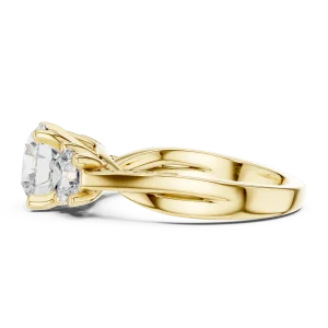 Ethereal Round Brilliant Three-Stone Solitaire Ring - Image 4