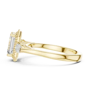 Luminary Emerald-Cut Three Stone Solitaire Ring - Image 4