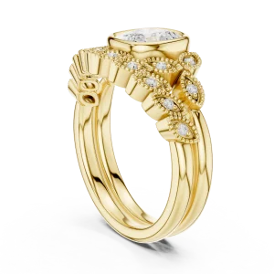 Luminary Cushion Solitaire Bespoke Architectural Ring - Image 3