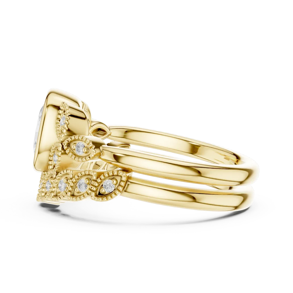 Luminary Cushion Solitaire Bespoke Architectural Ring - Image 4