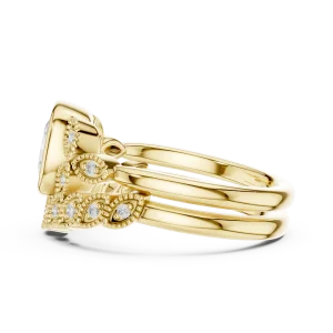 Luminary Cushion Solitaire Bespoke Architectural Ring - Image 4