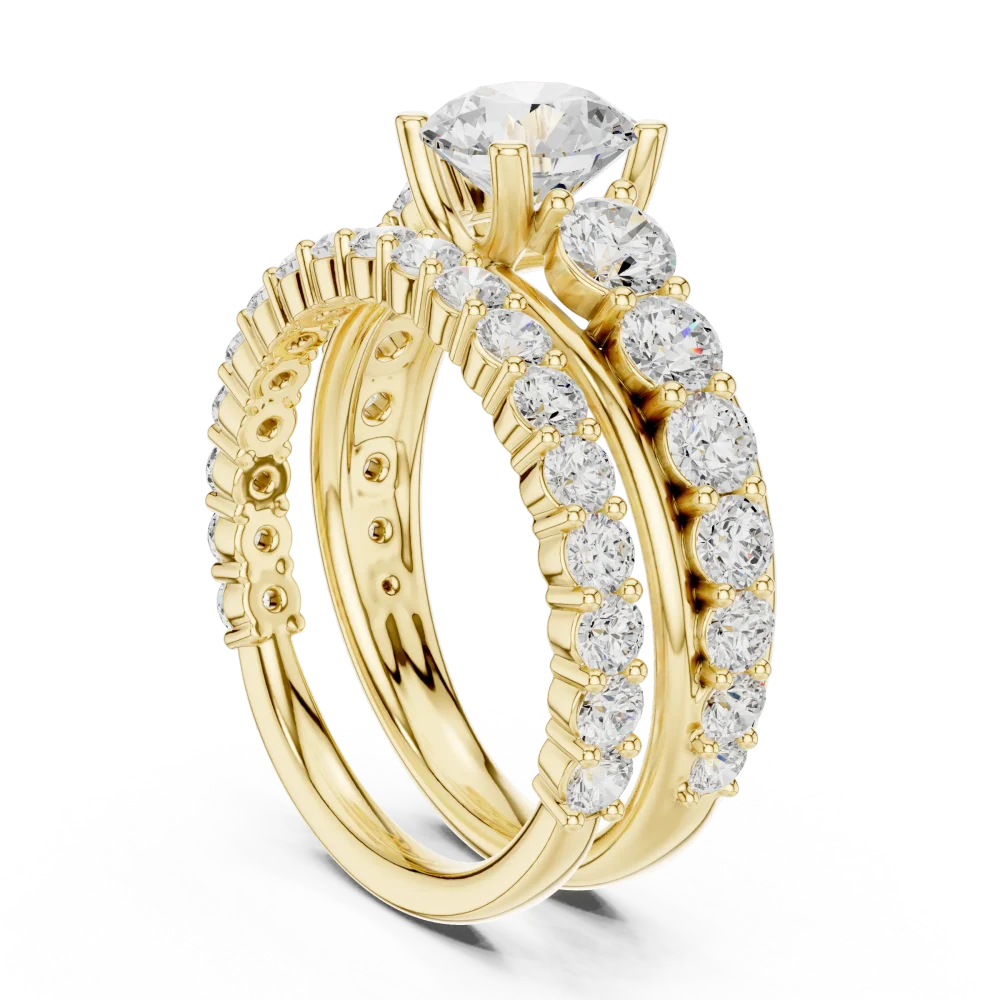 Luminary Round Brilliant Solitaire Architectural Ring - Image 3