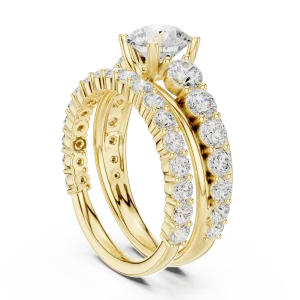 Luminary Round Brilliant Solitaire Architectural Ring - Image 3