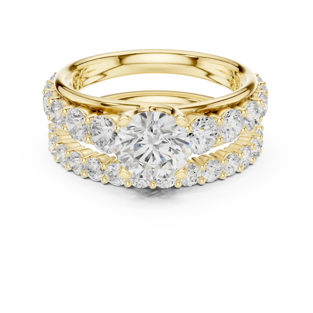 Luminary Round Brilliant Solitaire Architectural Ring - Image 2