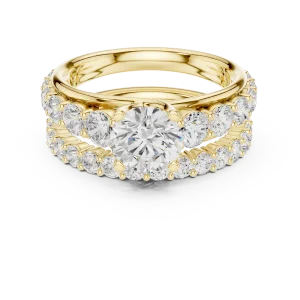 Luminary Round Brilliant Solitaire Architectural Ring - Image 2