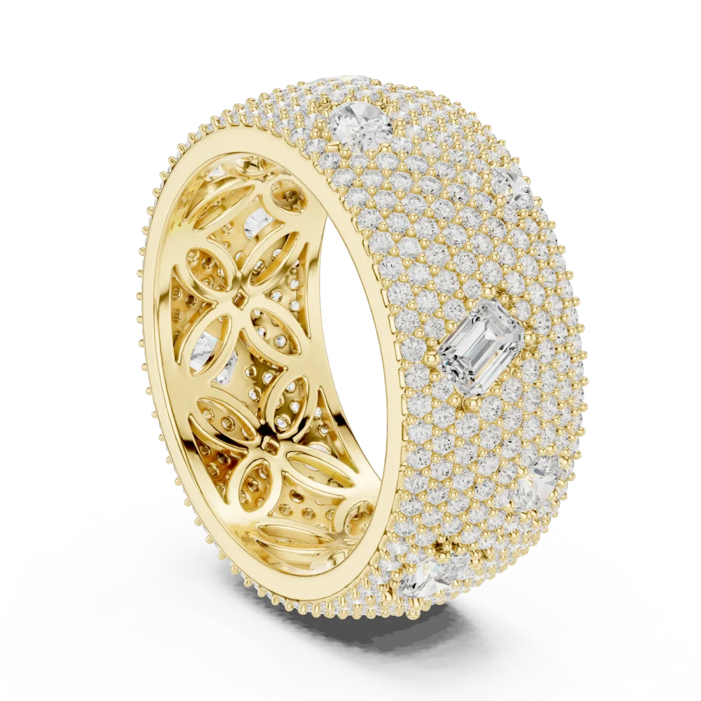 Infinite Pavé Multi-Shape Lab Grown Diamond Eternity Band - Image 3