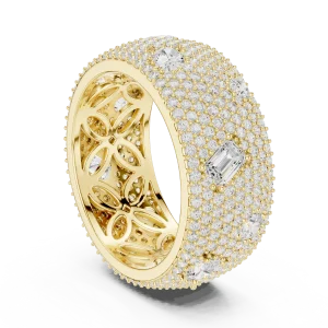 Infinite Pavé Multi-Shape Lab Grown Diamond Eternity Band - Image 3