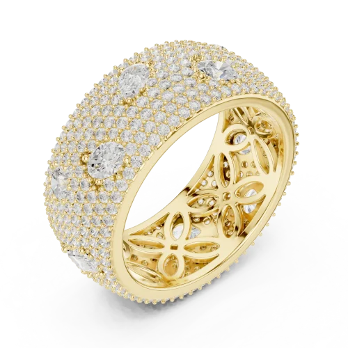 Infinite Pavé Multi-Shape Lab Grown Diamond Eternity Band