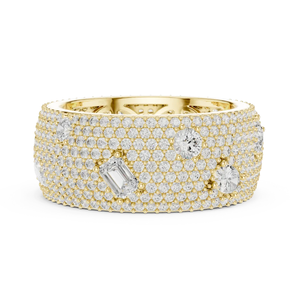 Infinite Pavé Multi-Shape Lab Grown Diamond Eternity Band - Image 4
