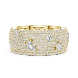 Infinite Pavé Multi-Shape Lab Grown Diamond Eternity Band - Image 4