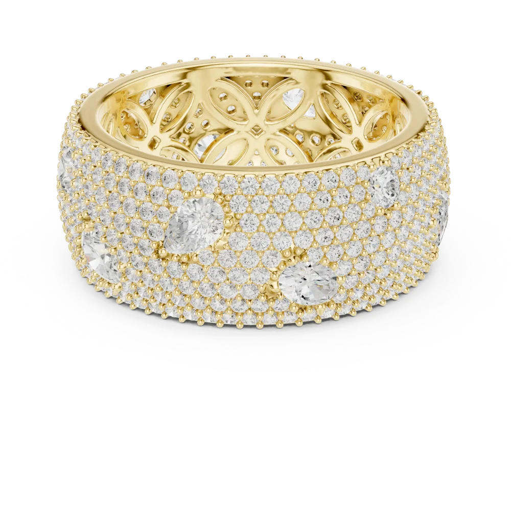 Infinite Pavé Multi-Shape Lab Grown Diamond Eternity Band - Image 2