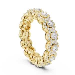 Infinite Radiance Round Brilliant Pavé Eternity Band - Image 3