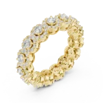 Infinite Radiance Round Brilliant Pavé Eternity Band