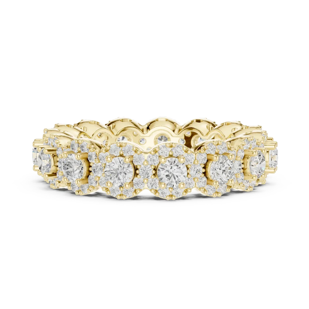 Infinite Radiance Round Brilliant Pavé Eternity Band - Image 4