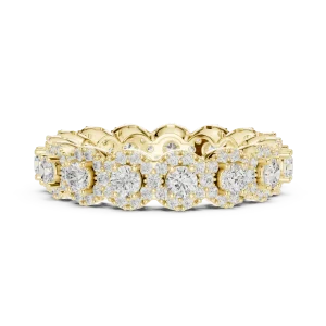 Infinite Radiance Round Brilliant Pavé Eternity Band - Image 4