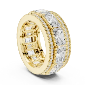 Infinite Radiant and Round Brilliant-Cut Pavé Eternity Band - Image 3