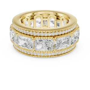 Infinite Radiant and Round Brilliant-Cut Pavé Eternity Band - Image 2