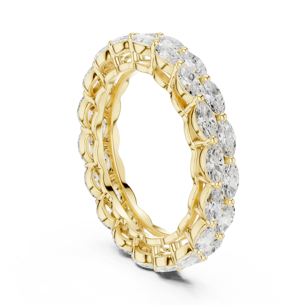 Infinite Marquise Cut Radiant Eternity Band - Image 3