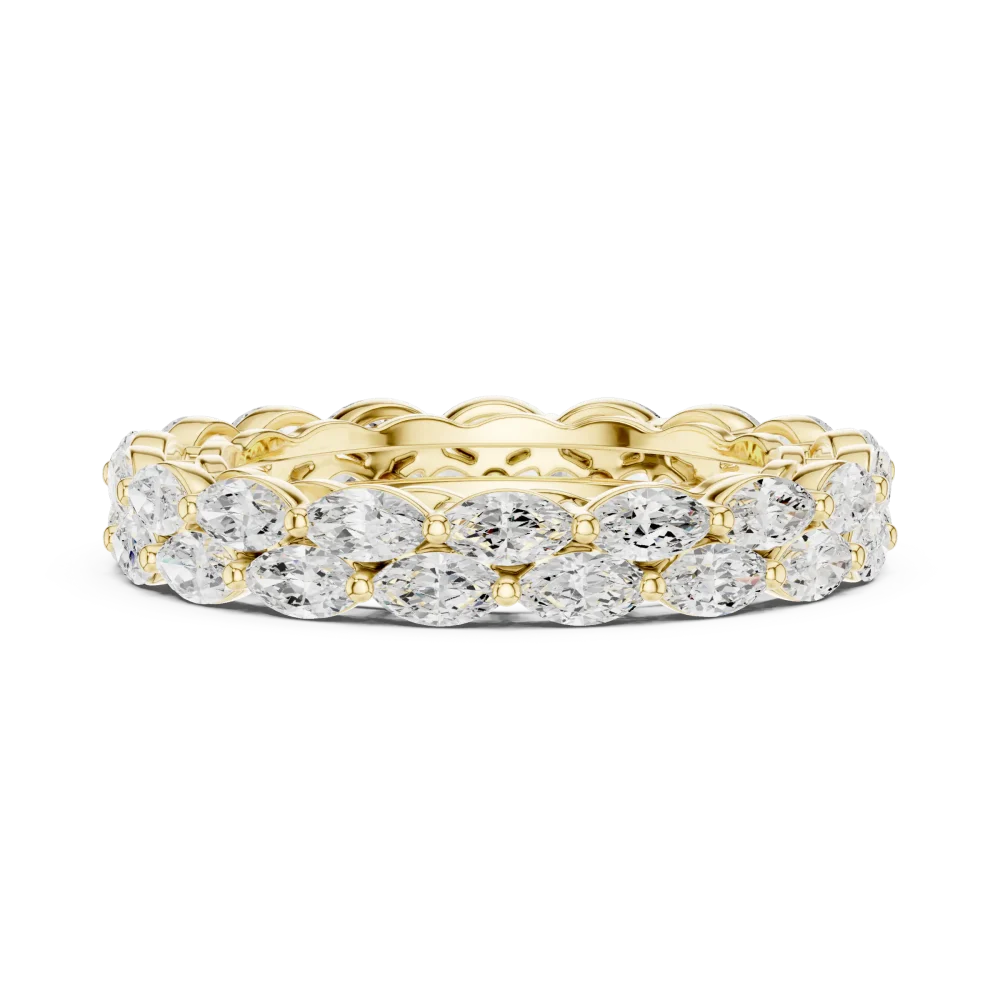 Infinite Marquise Cut Radiant Eternity Band - Image 4