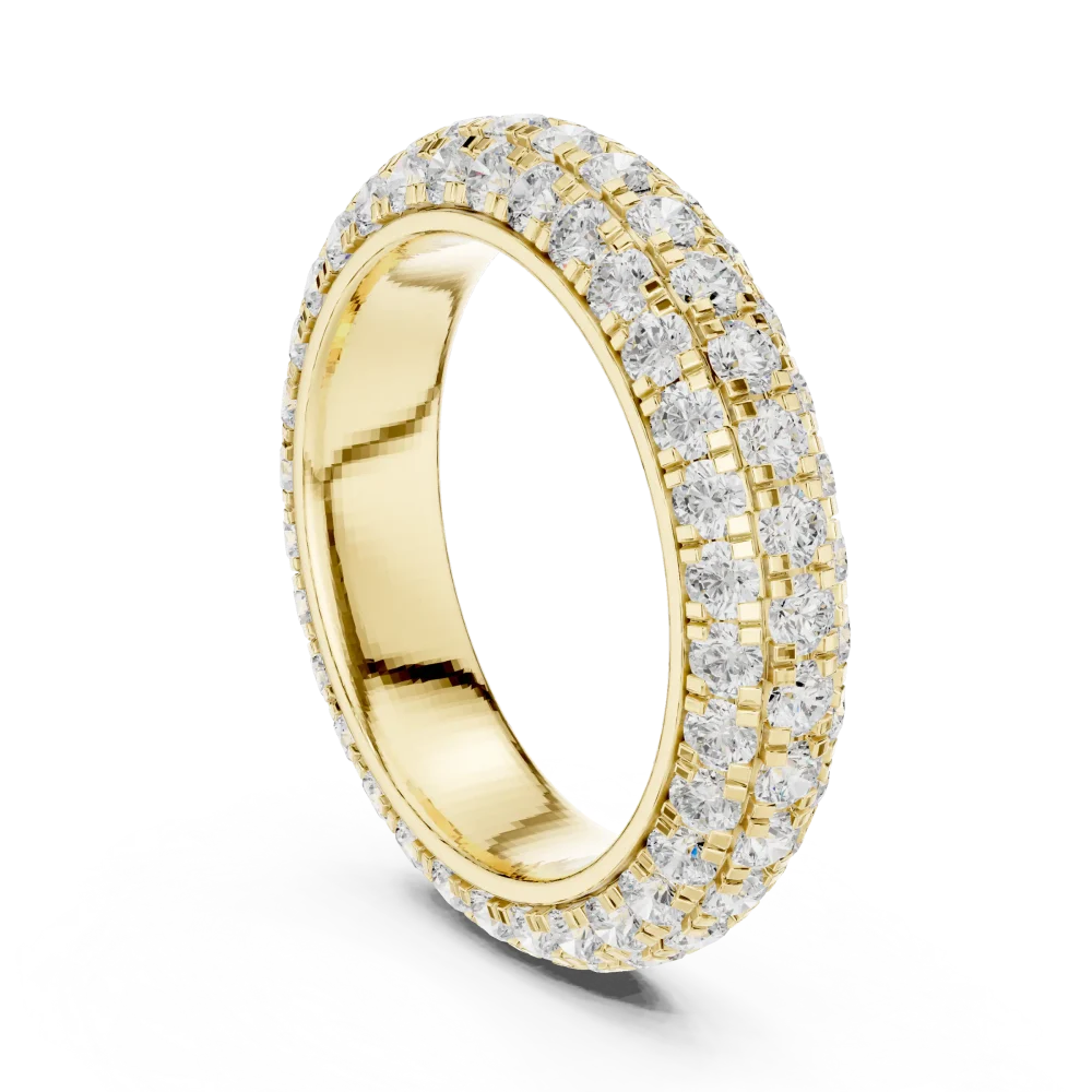 Infinite Pavé Brilliant-Cut Multi-Row Eternity Band - Image 3