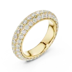 Infinite Pavé Brilliant-Cut Multi-Row Eternity Band